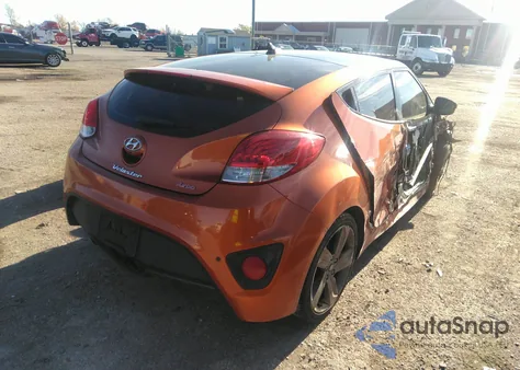 2013 Hyundai Veloster Turbo W/Black z USA, uszkodzony, nr VIN KMHTC6AE3DU180439